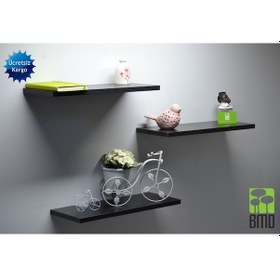 Resim 3 Lü Set Renkli Raf 90 Cm 