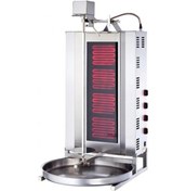 Resim Işıkgaz Elektrikli 4 Radyanlı Üstten Motorlu Döner Ocağı Ed-04 