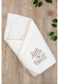 Resim Kız Erkek Bebek Unisex Lüks Kundak Battaniye Stl6753 Beyaz - Fuşya 