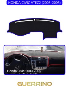 Resim Genel Markalar HONDA CIVIC VTEC2 2003-2005TORPİDO KORUYUCU HALISI MAVİ KENAR 