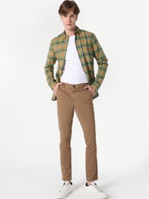 Resim Slim Fit Orta Bel Düz Paça Erkek Gri Pantolon Colin's