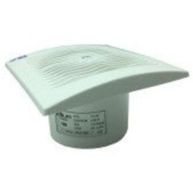 Resim yunuskayatek Blue Plast Kar Beyazı 98x159x159mm 100mm Tuvalet-Banyo Aspiratörü Zikzaklı Tasarım 