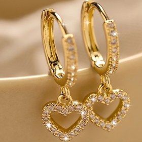 Resim 1 Çift Hipoalerjenik Bohem Oymalı Kalp Püsküllü Küpe - Alerjiye Karşı Düğün ve Günlük Kullanıma Uygun Hafif Bej, Sevgililer Günü Hediyesi, Yıl Boyu Moda 