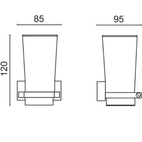 Resim Çelik Banyo Paslanmaz Pirinç Swwor Diş Fırçalık Montajlı Gri 