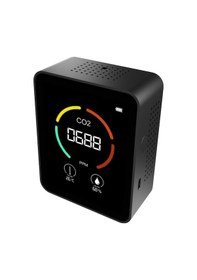 Resim Co2 Sıcaklık Nem Tvoc Algılama Lcd Hava Kalitesi Ölçer Cihaz N11.403 
