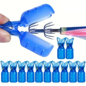 Resim 4/12 adet Mavi PVC Balıkçılık saç tokası Kapağı - Dayanıklı Balıkçılık Yem Koruyucu Kapaklar, Güvenlik Bonetleri, Büyük, Plastik, Sevgililer Günü, Paskalya, Anneler Günü, Şükran Günü için İdeal 