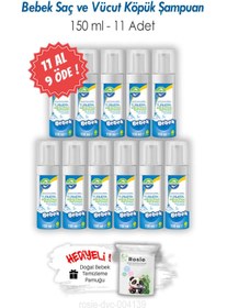 Resim Turmepa 11 AL 9 ÖDE Bebek Saç ve Vücut Köpük Şampuanı 150 ML ve ROSIE 
