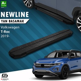Resim S-Dizayn VW T-Roc NewLine Siyah Yan Basamak 173 Cm 2019 Üzeri A+ Kalite 