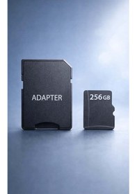 Resim Yüksek Hızlı Microsd Hafıza Kartı Ve Sd Adaptör Seti - 256gb 