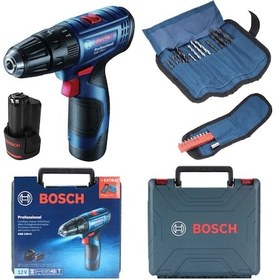 Resim Bosch Professional GSB 120-Li 2x2Ah Çift Akülü Darbeli Delme Vidalama + 23 Parça Set - 06019G8102 