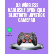 Resim Android Uyumlu Gamepad X3 Game Stick Oyun Kolu Bluetooth Bağlantılı 