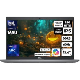 Resim Dell Latitude 5550 N015L555015UHMF27 u7-165U 32 GB 512 GB SSD 15.6" W11P FHD Dizüstü Bilgisayar 