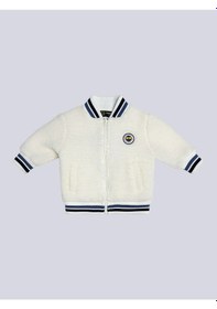 Resim Fenerbahçe Bebek Şeritli 6 Renk Logolu Sweat Ekru 