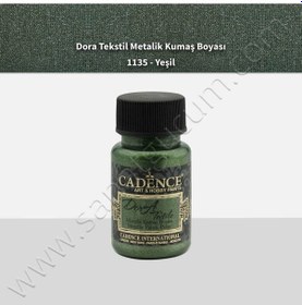 Resim Cadence Dora Textile Metalik Kumaş Boyası 50 Ml. 1135 Yeşil 