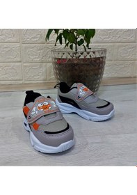 Resim M.p One 3127 Işıklı Fuspetli Bebe Spor Ayakkabı Gri - Siyah 