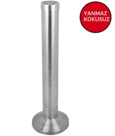 Resim Zethome Paslanmaz Boru Tipi Küllük Dış Mekan Sigaralık Otel Restorant Kokusuz Küllük 