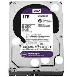 Resim WD Purple WD10PURZ 1 TB 5400 Rpm 64 MB Sata3 3.5" Harddisk 
