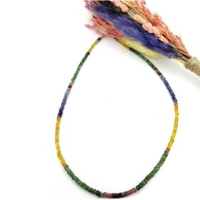 Resim OSMANLI DEĞERLİ TAŞ Sertifikalı Safir-yeşim-zümrüt Doğal Taş Kolye (ÖZEL MODEL) 