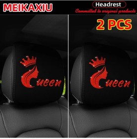 Resim Pırıltılı Güzel Kraliçe Kraliçe Blingbling Sualtı Malzeme Araba Golf Sopası Red 2pcs 