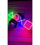 Resim Playstation Tuş Takımı Neon Led 