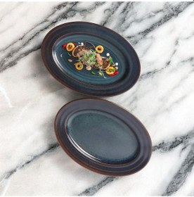 Resim Güral Porselen Valeron 2 Adet 21 Cm Kayık Tabak Reaktif Oasis Vr 1131 Diğer 