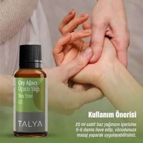 Resim %100 Saf Çay Ağacı Uçucu Yağı 10ML - Akne ve Sivilce Karşıtı - Cilt Bakımı - Difüzör Için Aromaterapi Yağı 