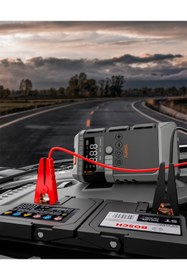 Resim Genel Markalar 12.000mAh Araç Akü Şarj Takviyeli Işıklı Hava Kompresörü Akü Takviye Cihazı 4'ü 1 Arada Powerbank, 