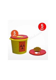 Resim Tıbbi Atık Kovası 5 Lt 5 Adet 
