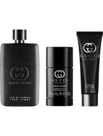 Resim Gucci Guilty Pour Homme Edp 90 ml + 75 ml Deodorant Stick + 50 ml Shower Gel Erkek Parfüm Seti 
