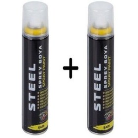 Resim Steel Sprey Boya 200ml Sarı 4893 2 Adet 