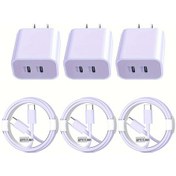 Resim İphone Uyumlu 15 İçin Hızlı Şarj, 40w Çift Usb C Hızlı Şarj Ve 6ft Uzun Tip C C Kablo Purple 1pc Amerika Birleşik Devletleri 1 Adet 