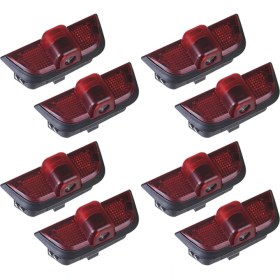 Resim Gemstone 8x LED Araba Kapısı Hoş Geldiniz Projektör Logosu Nezaket Mercedes Benz C Sınıfı W201 W202 W203 W204 (Yurt Dışından) 