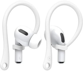 Resim Apple AirPods 1/2. Nesil Kulak Üstü Kulaklık Tutucu Spor Kanca, Esnek Silikon Düşme Önleyici Askı Beyaz [Apple AirPods 1/2. Nesil ile Uyumlu] 