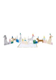 Resim Meri Meri - Dog Concertina Card - Köpek Tebrik Kartı 