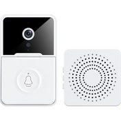 Resim Akıllı Ev Güvenlik Zili - Kablosuz 480p Kamera, Hareket Algılama, İki Yönlü Konuşma, Gece Görüşü, 2.4g Wifi Desteği 