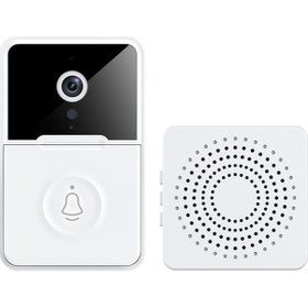 Resim Akıllı Ev Güvenlik Zili - Kablosuz 480p Kamera, Hareket Algılama, İki Yönlü Konuşma, Gece Görüşü, 2.4g Wifi Desteği 