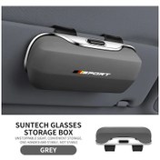 Resim Xuweiwei Alman Üç Renkli Gri Tam Kapaklı Katlanır Gözlük Kılıfı Güneşlik Saklama Toz Geçirmez 
