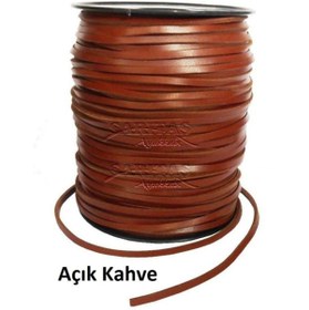 Resim srtfootcare Deri Ayakkabı Bağı (açık Kahve) Leathercraft 1,5 Metre 