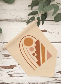 Resim Mutfak Duvar Dekoru, Pinterest Oda Dekoru, Boho Kanvas Flama Askılı Duvar Örtüsü Ve Süsü NO:463 - Renkli - 8 / 21 x 30 