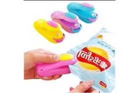 Resim Hype Store Chermik Pilli Poşet Kapatıcı Kapatma Makinası Ağzı Yapıştırma Aleti Buzdolabı Poşeti Kapatma Aparatı 