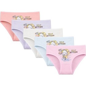 Resim 5'li Kız Çocuk Külot 4171pb53 Mavi 