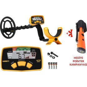 Resim Garrett Ace 200i Metal, Define, Altın Dedektörü + Hediye Pointer Tarama Cihazı 