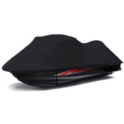 Resim Waverunner İçin Uv Koruyucu Jet Ski Kılıfı, 210d Su Geçirmez Tasarım Gümüşsiyah. 