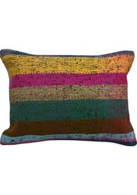 Resim Zehra Abla Halı Yeni El Dokuma Dekoratif Kilim Kırlent Yastık Kılıfı 6228 