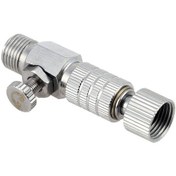 Resim Hombey T-118 Sprey Fırça Hızlı Bağlantı Kolu, Metal Döner Sprey Fırça Aksesuarı, Basıncı Koruyarak Kol Değiştirme, 1/8" Çap, Paslanmaz Çelik+bakır 