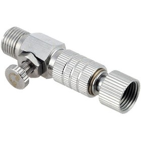 Resim Hombey T-118 Sprey Fırça Hızlı Bağlantı Kolu, Metal Döner Sprey Fırça Aksesuarı, Basıncı Koruyarak Kol Değiştirme, 1/8" Çap, Paslanmaz Çelik+bakır 