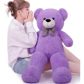 Resim Sole Oyuncak 80 cm Papyonlu Peluş Ayıcık- Ithal Kumaş - Premium Koleksiyon Hediyelik Ayı (% 100 Yerli) 