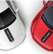 Resim Chevrolet Kalos Markalı Logolu Kaput Şerit Sticker Lüks Model 