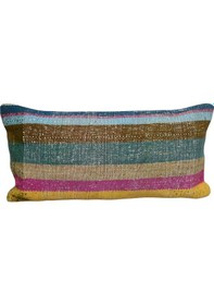Resim Zehra Abla Halı Yeni El Dokuma Dekoratif Lumbar Kilim Kırlent Yastık Kılıfı 6189 