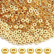 Resim 100/500/1000 adet 6mm Altın Akrilik Arayıcı Boncuklar - DIY, Arkadaşlık Bilezikleri, Kolyeler ve Takı Yapımı, El Sanatları Aksesuarları için İdeal | Altın Boncuklar | Pürüzsüz Dokusu 